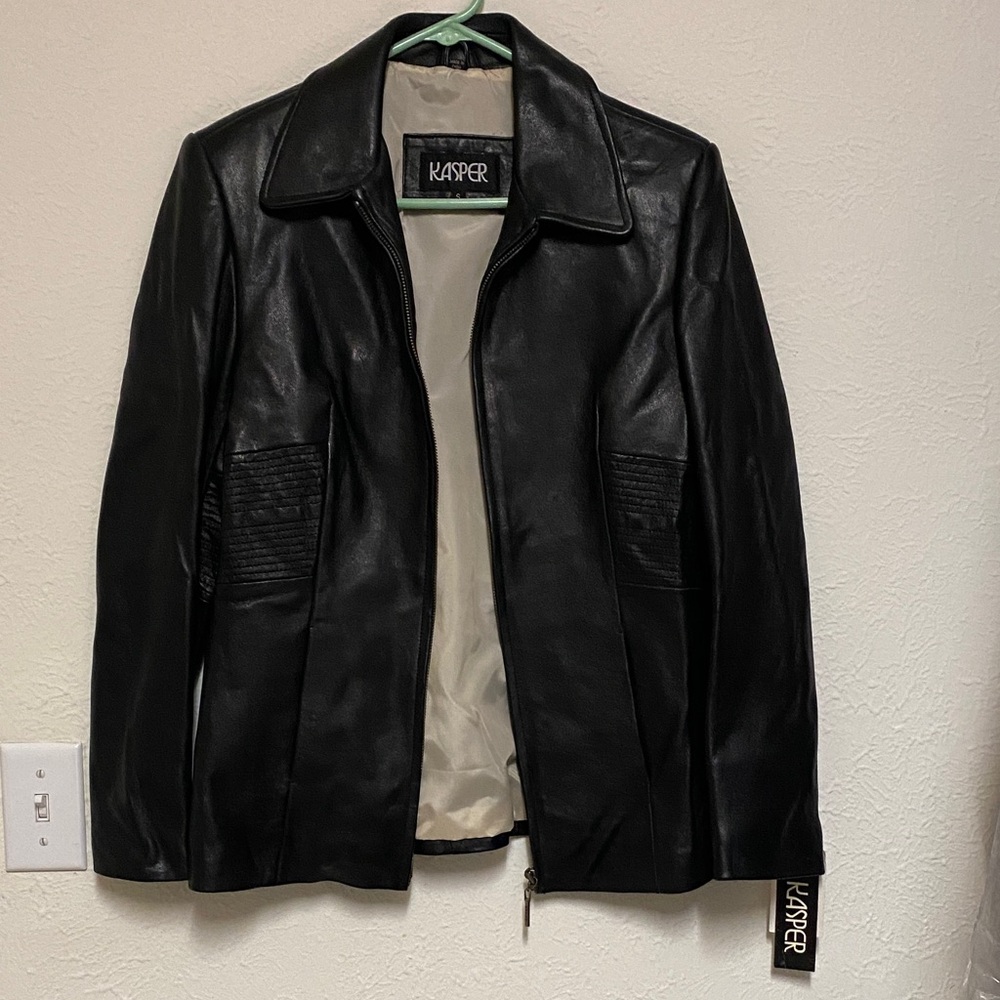Kasper Women's Black Leather Jacket